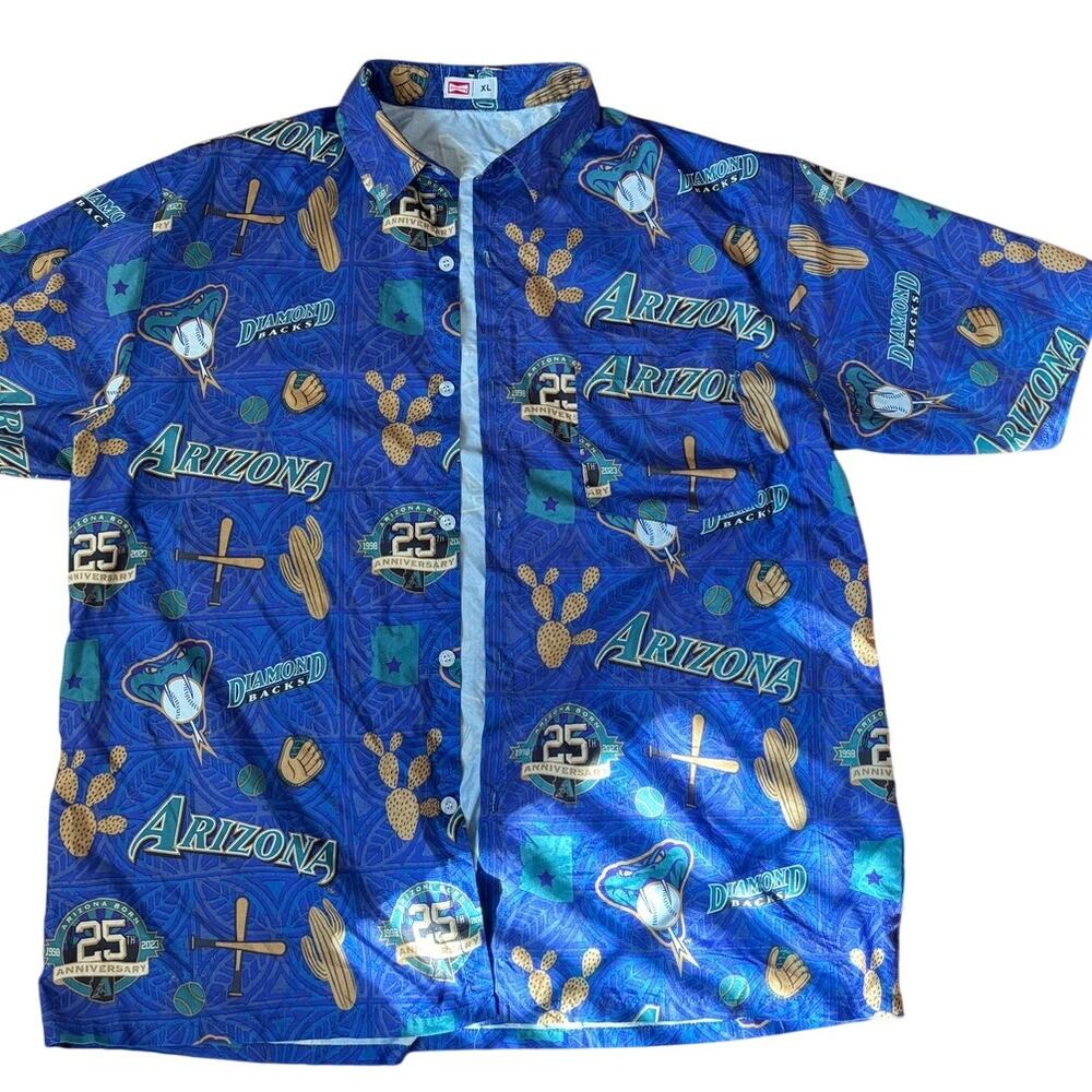 Arizona Diamondbacks Budweiser 25th Anniversary Button Shirt XL Limited Edition